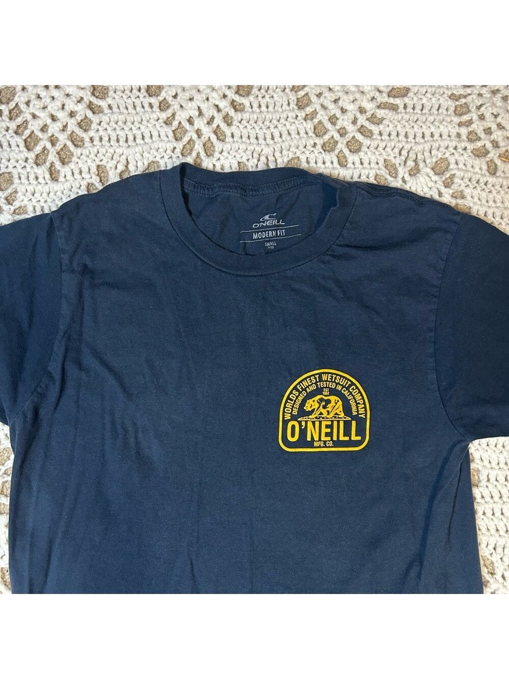O'NEILL WETSUIT CALIFORNIA BEACH SURF SURFBOARD SURFING TEE T SHIRT Mens Small - Picture 3 of 8